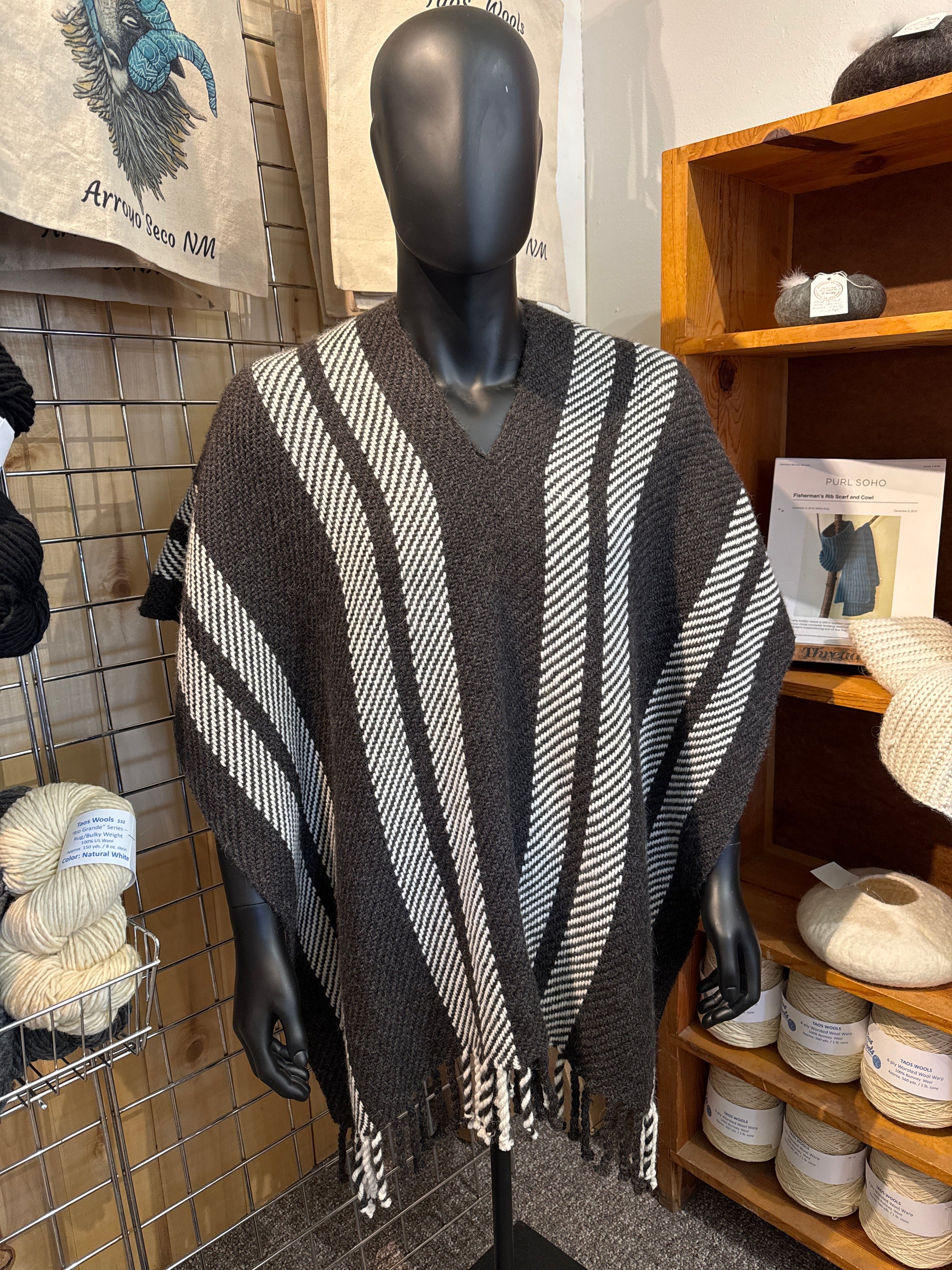 Taos Wools Poncho- 100% Peruvian Alpaca