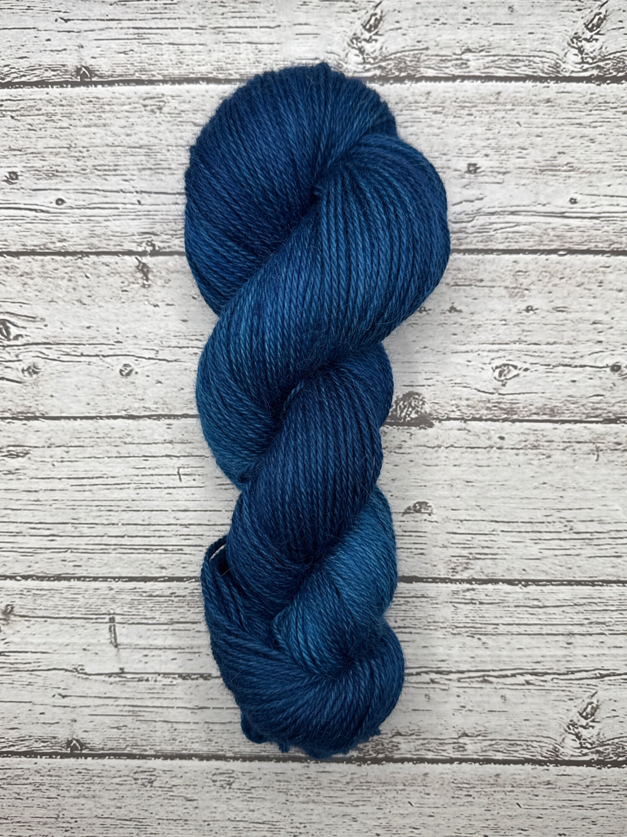 100% Alpaca- Color: Indigo (Worsted Weight)