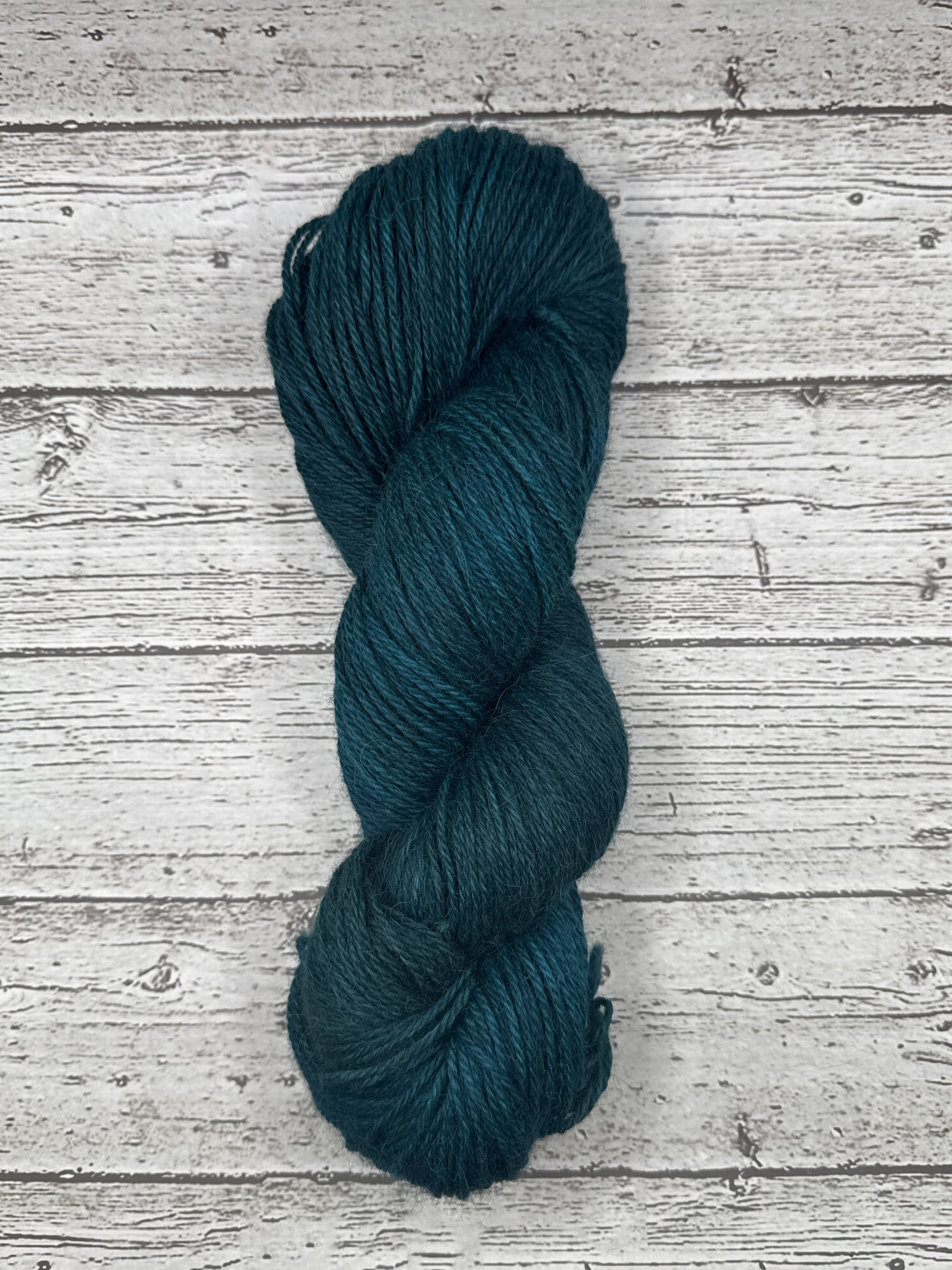 100% Alpaca- Color: Teal (Worsted Weight)
