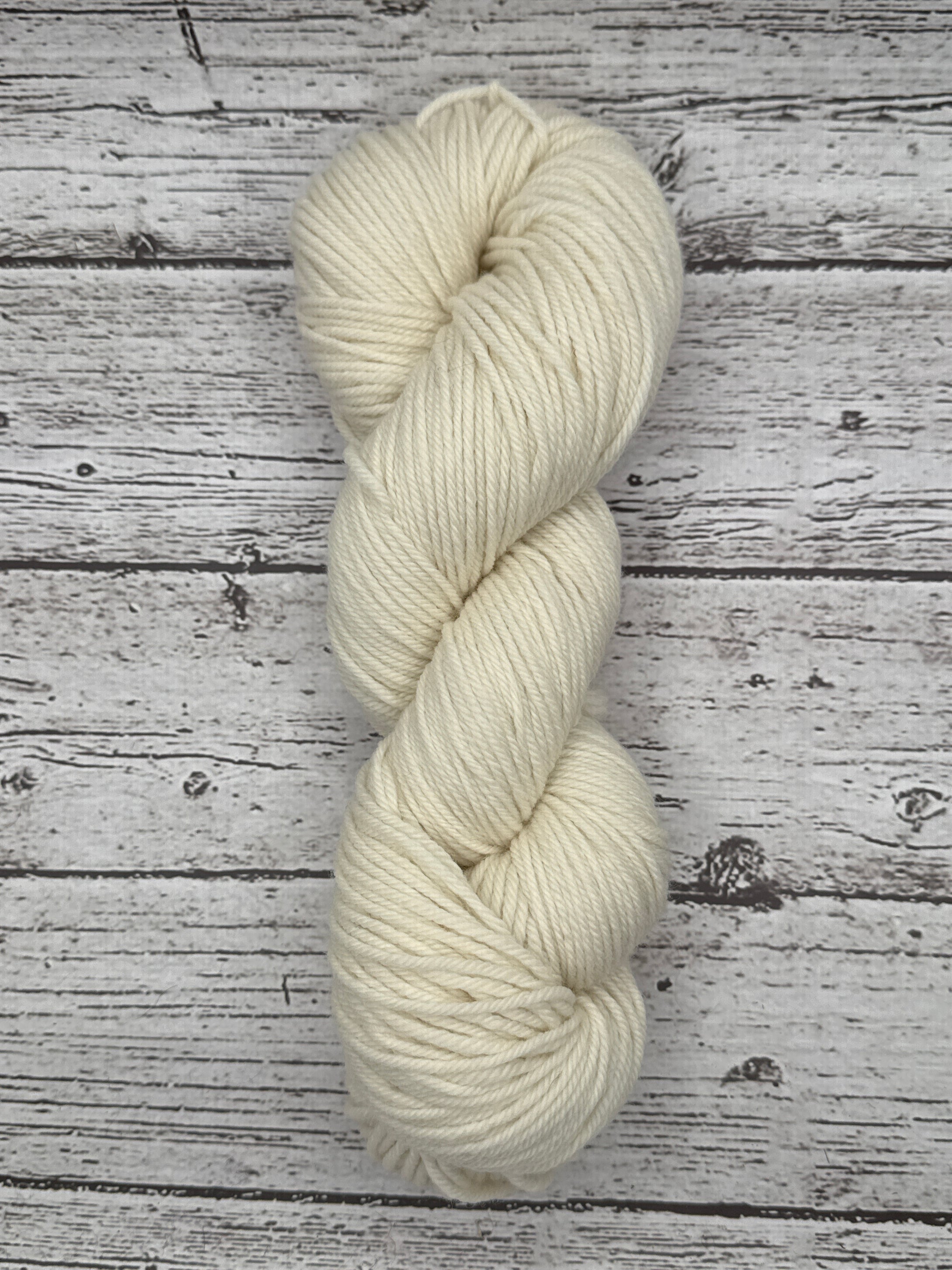 Natural White -Organic Worsted NonSuperwash