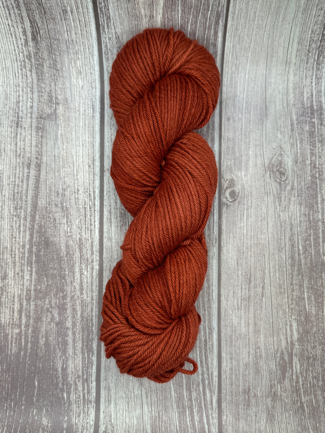 Organic Worsted NonSuperwash- Rust