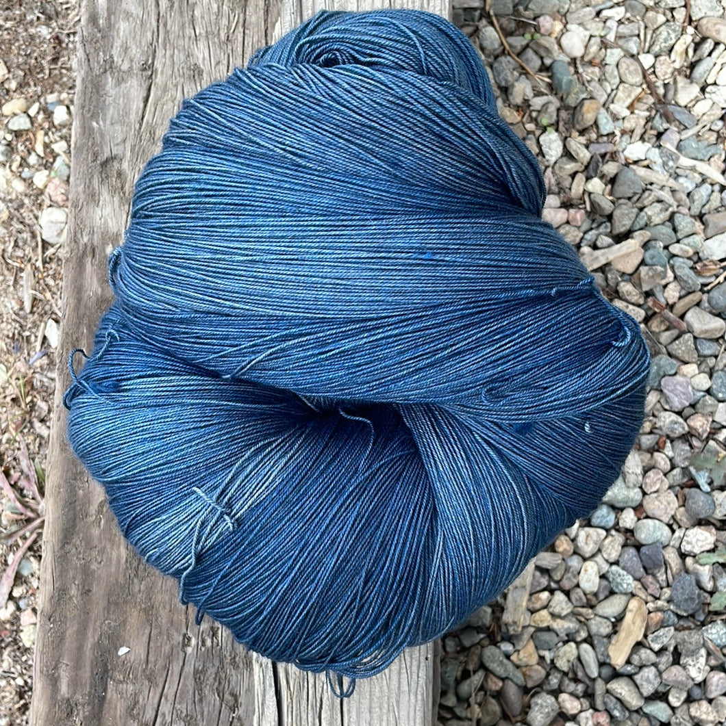 Apparel Series-Indigo Storm- 3-ply Fingering/Sock Yarn- Merino/Yak/Nylon