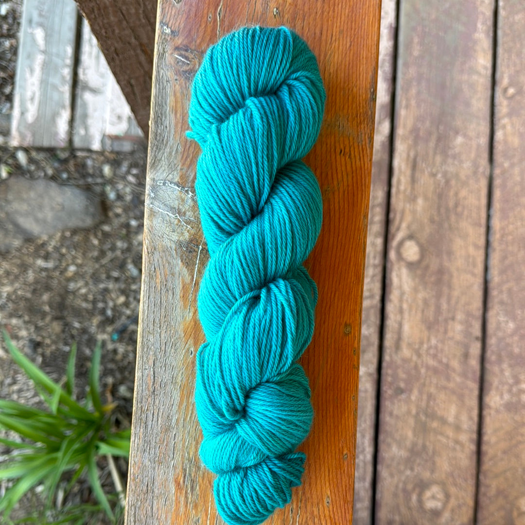 Organic Worsted NonSuperwash- Turquoise