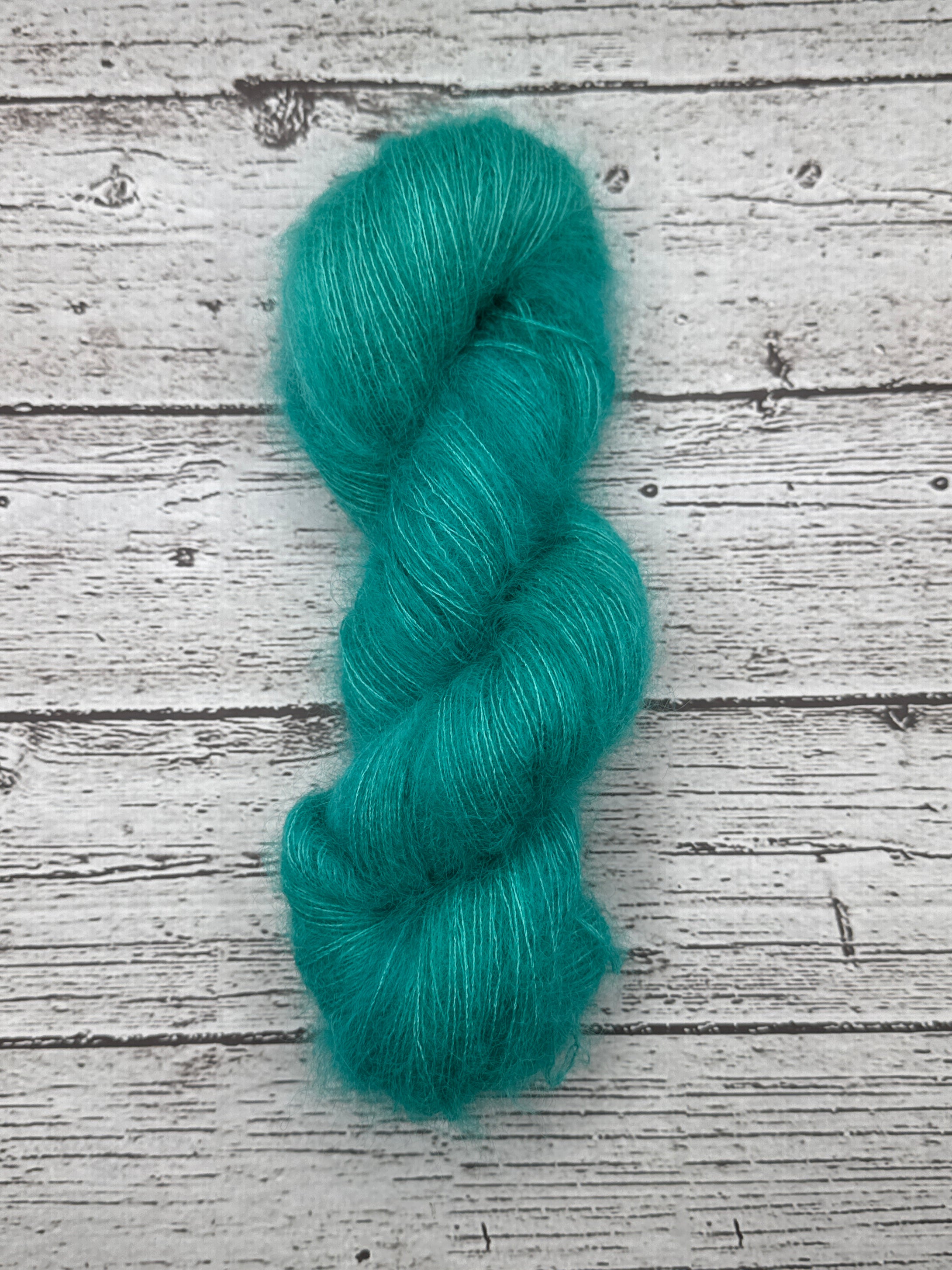 Brushed Mohair- Turquoise