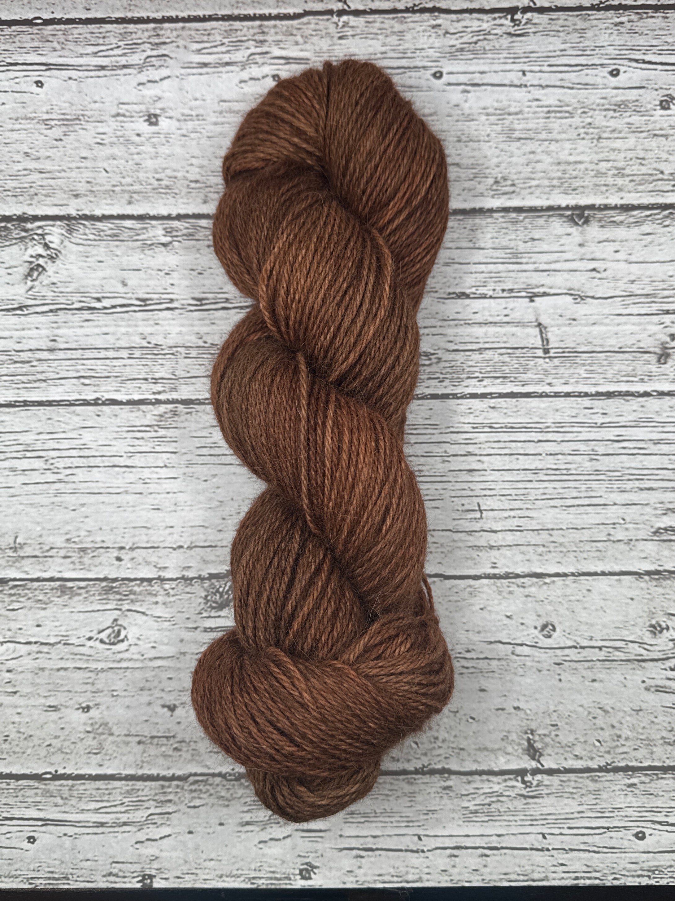 100% Alpaca- Color: Mocha (Worsted Weight)