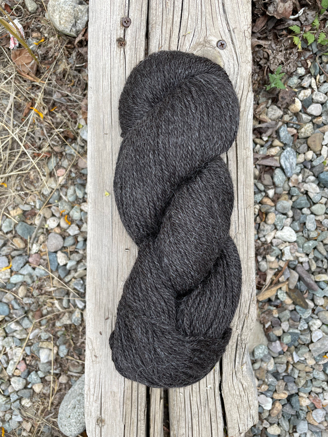 Apparel Series-Natural Charcoal Grey- Alpaca- Worsted Weight